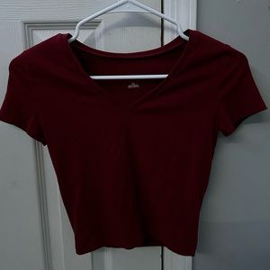 Wild Fable XS V-Neck Cropped T-Shirt